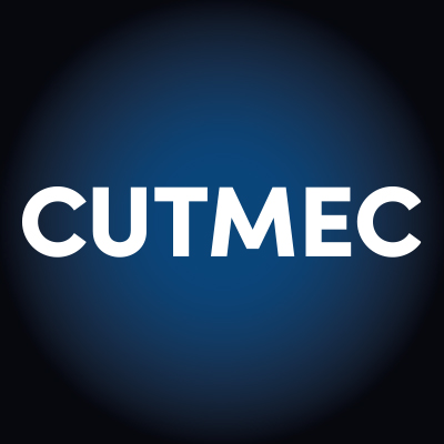 CUTMEC logo on square blue background