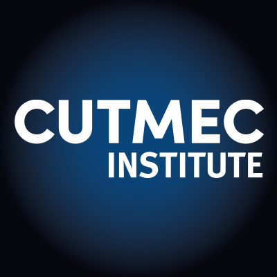 CUTMEC Instutute logo on square blue background
